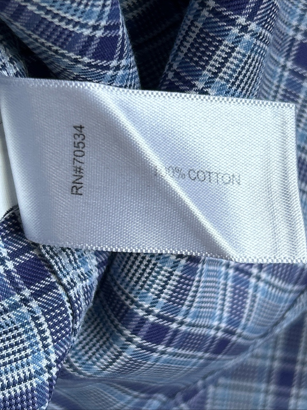 Orvis Wrinkle Free Purple/Gray Button Down Plaid 100% Cotton Casual Men's Size M - Picture 7 of 11
